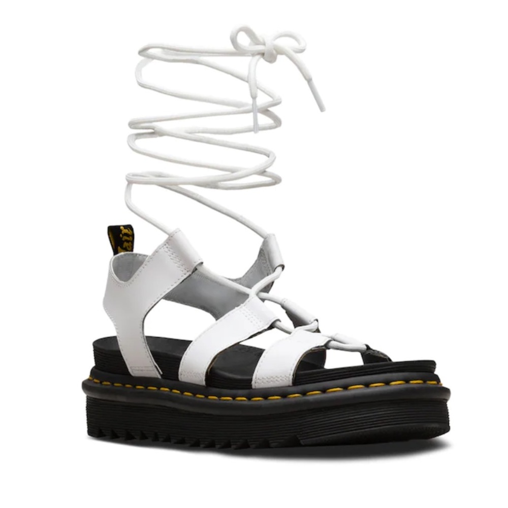Dr Martens Platform White Gladiator Sandals Size 7